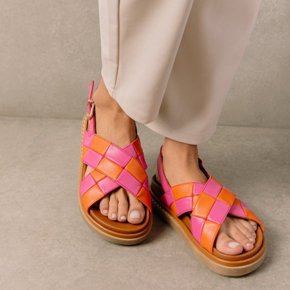 ALOHAS | Marshmallow Scacchi Sandals | Women's 39 - Picture 10 of 14